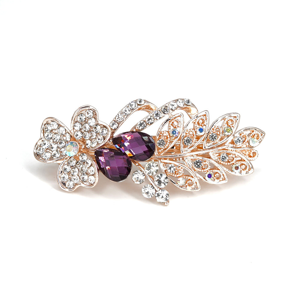 Wholesale Hollow Floating Leaf Spring Alloy Hair Clips